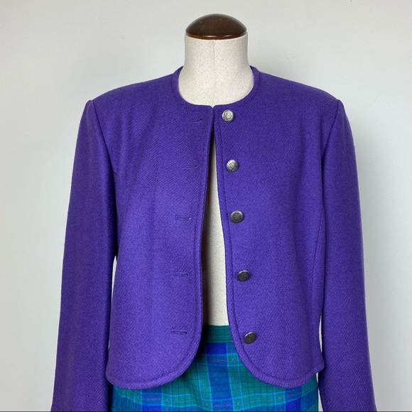 Vintage Pendleton Cropped Wool Blazer - Picture 2 of 10